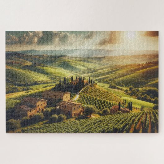 Tuscan Countryside - Breathtaking Scenic Landscape ジグソーパズル (横)