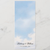 Tuscan Countryside Nature Landscape Wedding メニュー (裏面)