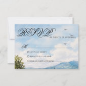 Tuscan Countryside Scenery Wedding Response Card 出欠カード (正面)