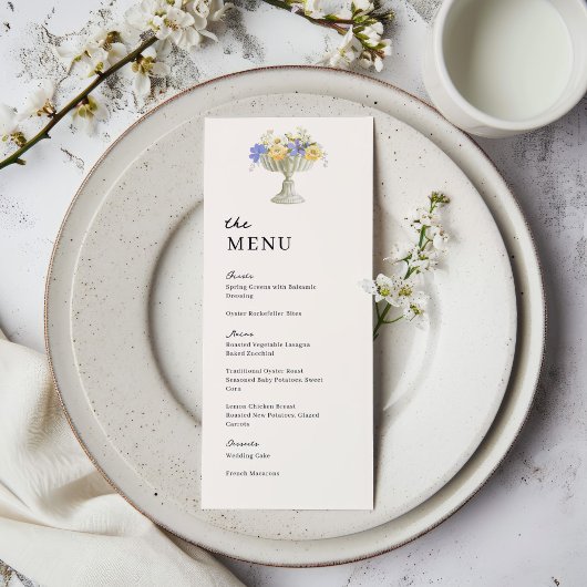 Tuscan Garden Urn Wedding Wedding Dinner メニュー