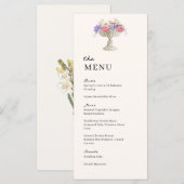 Tuscan Garden Urn Wedding Wedding Dinner メニュー (正面/裏面)