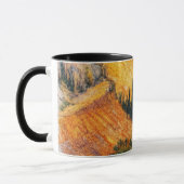 Tuscan landscape art | countryside painting print マグカップ (左)