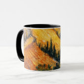 Tuscan landscape art | countryside painting print マグカップ (正面左)
