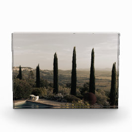 Tuscan landscape hidden behind cypresses (2024) フォトブロック