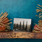 Tuscan landscape hidden behind cypresses (2024) フォトプラーク (側面)