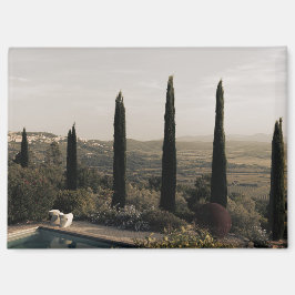 Tuscan landscape hidden behind cypresses (2024) マグネット