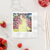 Tuscan Rich Red Grapes Cocktail Napkins  縁ありカクテルナプキン (インサイチュ)