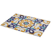 Tuscan Verve Vibrant Scrollwork  Mediterranean  カッティングボード (角)