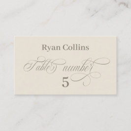 Tuscan Villa Calligraphy Place Cards プレイスカード