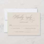 Tuscan Villa Wedding RSVP card (正面)