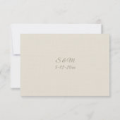 Tuscan Villa Wedding RSVP card (裏面)