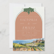 Tuscan Vineyard Terracotta Wedding 