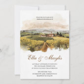 Tuscan Vineyard Wedding | Italian Countryside 招待状 (正面)