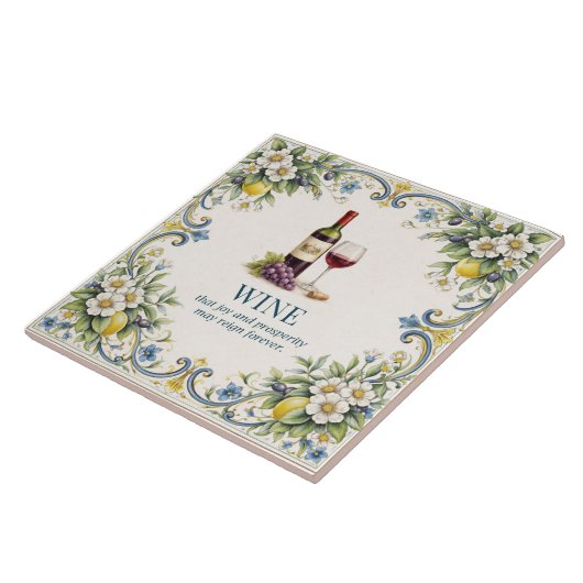 Tuscan Wine Kitchen Blessing Mediterranean タイル (側面)