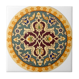 tuscan yellow green flower pattern tiles タイル