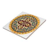 tuscan yellow green flower pattern tiles タイル (側面)