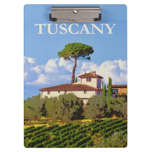 Tuscanyイタリアのポスターのクリップボード クリップボード (正面)