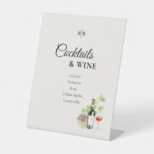 Tuscany Cocktails & Wine Wedding Bar 台座サイン (正面)