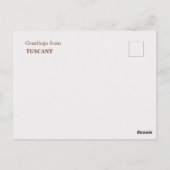 Tuscany - Doors of the World Postcard Collection ポストカード (裏面)