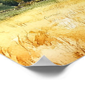 Tuscany Italy Lemons Wedding Welcome Sign ポスター (角)