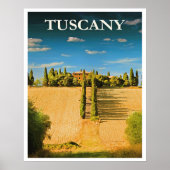 Tuscany, Italy travel poster ポスター (正面)