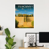 Tuscany, Italy travel poster ポスター (ホームオフィス)