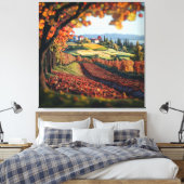 Tuscany Italy Vineyard Landscape Stretched Canvas  キャンバスプリント (インサイチュ (寝室))