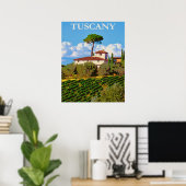 Tuscany, Italy Vintage Travel Poster ポスター (ホームオフィス)