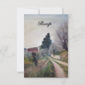 TUSCANY LANSCAPE RSVPの最も古い春 招待状 (正面)