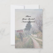 TUSCANY LANSCAPE RSVPの最も古い春 招待状 (裏面)