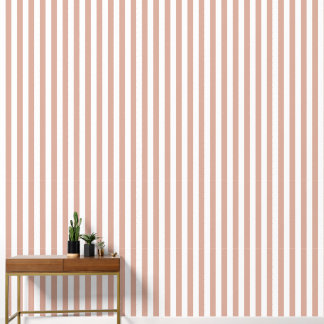 Tuscany Pink And White Stripe Wallpaper  壁紙