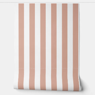 Tuscany Pink And White Stripe Wallpaper 壁紙