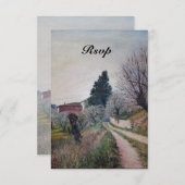 TUSCANY RSVPの最も古い春 招待状 (正面/裏面)