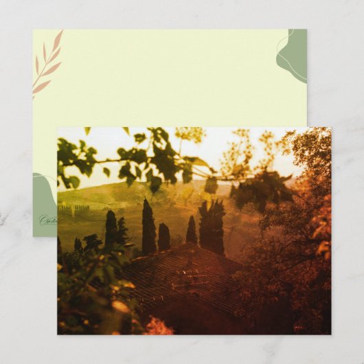 Tuscany sunset ポストカード (正面/裏面)