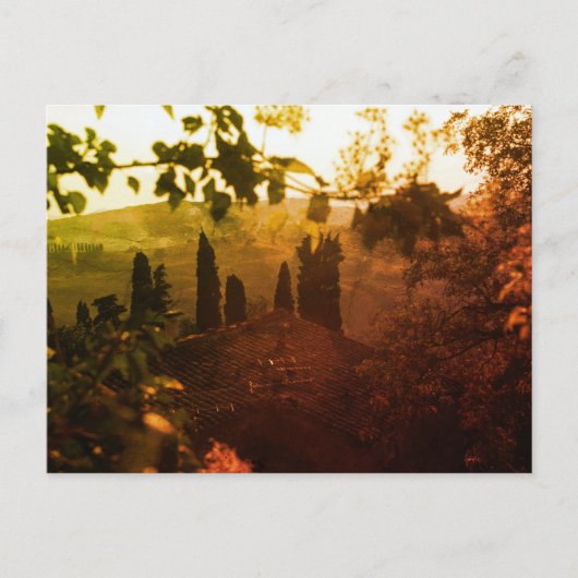 Tuscany sunset ポストカード (正面)