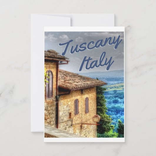 Tuscany Travel Italy セーブザデート (正面)