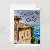 Tuscany Travel Italy セーブザデート (正面/裏面)