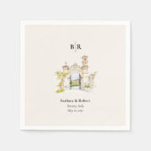 Tuscany Wedding Cocktail スタンダードカクテルナプキン (正面)