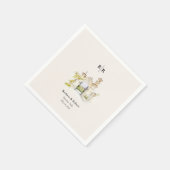 Tuscany Wedding Cocktail スタンダードカクテルナプキン (角)