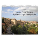 TuscanyHighland Ridgからの2007Images… カレンダー (カバー)