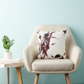 Tuschekunst mit Schnecke und Rotem Bambus クッション (椅子)