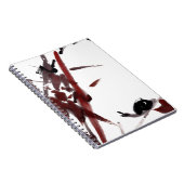 Tuschekunst mit Schnecke und Rotem Bambus ノートブック (右側)