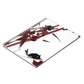 Tuschekunst mit Schnecke und Rotem Bambus ノートブック (左側)