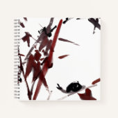 Tuschekunst mit Schnecke und Rotem Bambus ノートブック (正面)