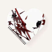 Tuschekunst mit Schnecke und Rotem Bambus ノートブック (正面)