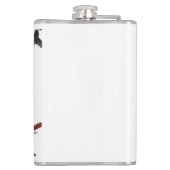 Tuschekunst mit Schnecke und Rotem Bambus フラスク (裏面)