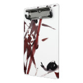 Tuschekunst mit Schnecke und Rotem Bambus ミニクリップボード (アングル2)