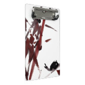 Tuschekunst mit Schnecke und Rotem Bambus ミニクリップボード (アングル)