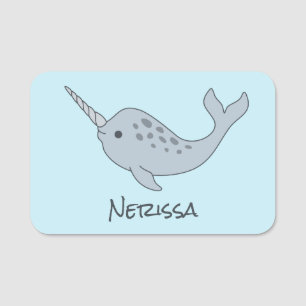 Tusked Narwhalの名札 名札