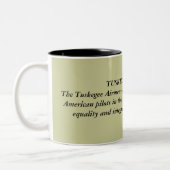 TUSKEGEEのパイロットのマグ ツートーンマグカップ (左)